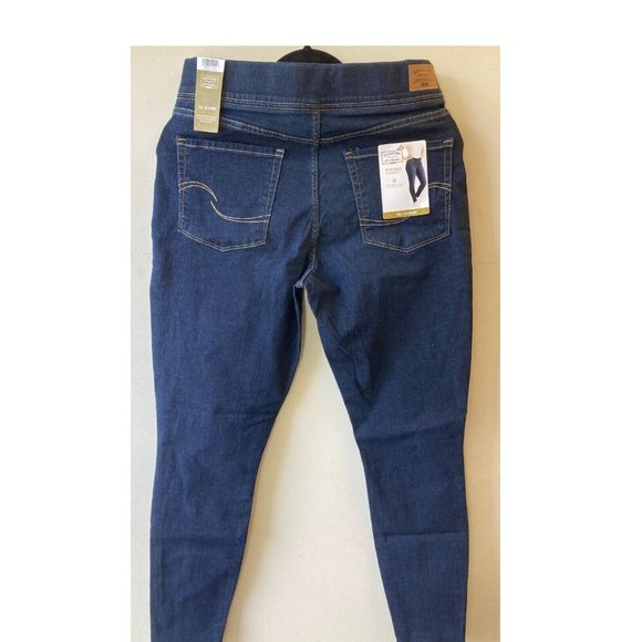 NWT Levi's Signature Gold Women Pull-on Blue Jeans, Size M12 | W31 L30 $70 1B102 - Picture 2 of 2